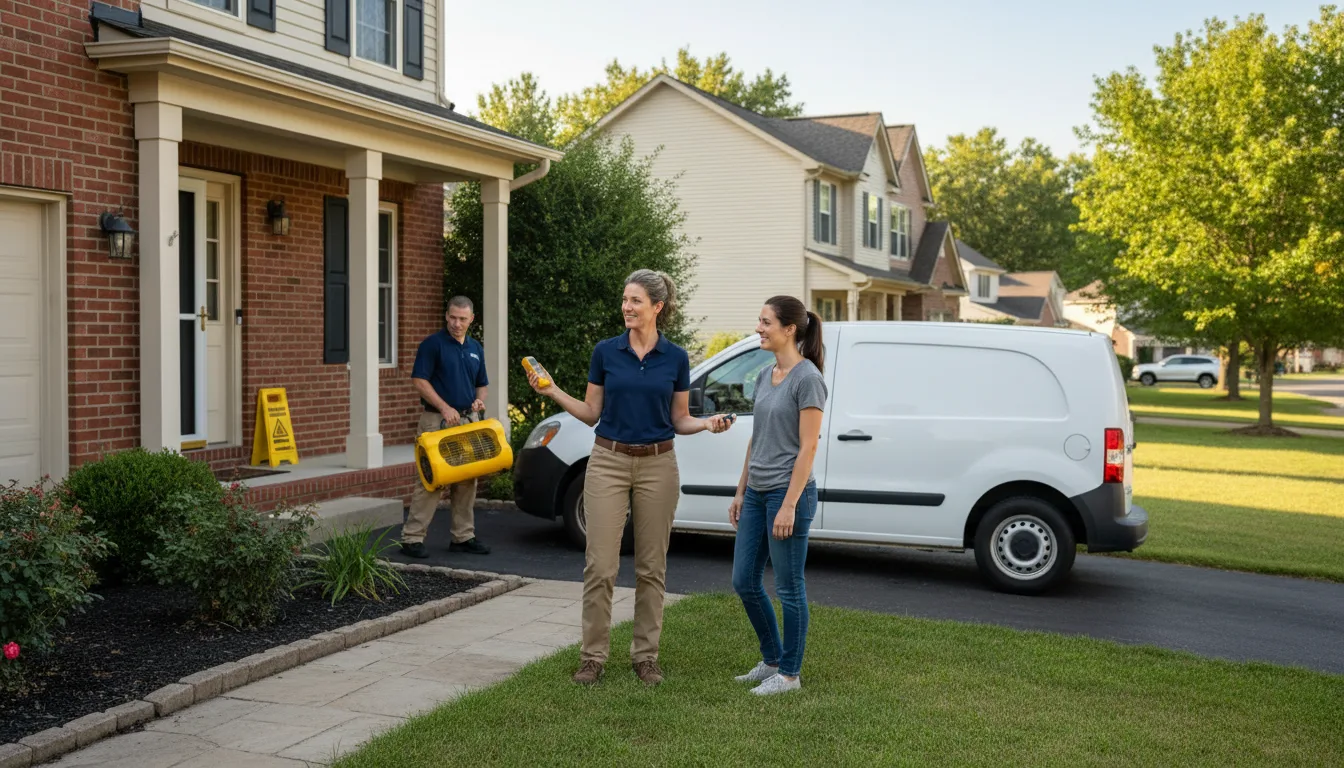 Residential water damage restoration in Desmet, ID